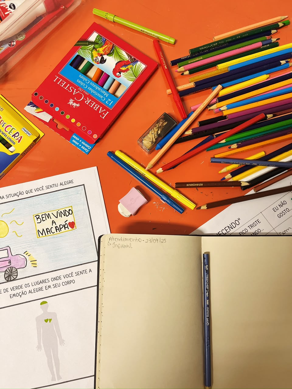 Materiais para atendimento infantil